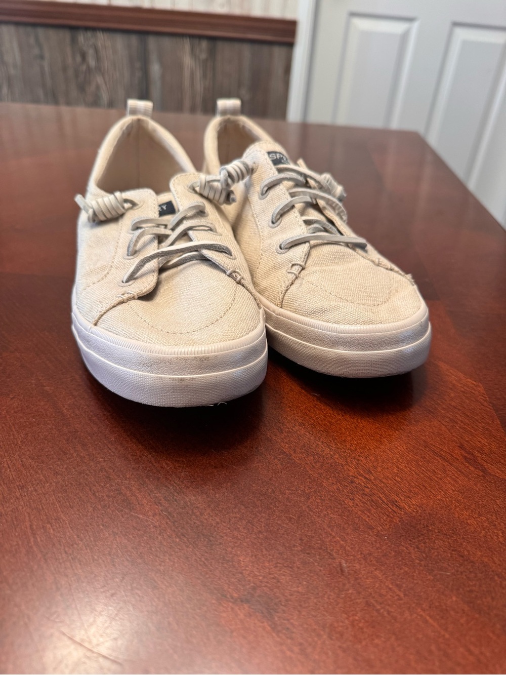 Sperry Women's Canvas Sneakers in Beige